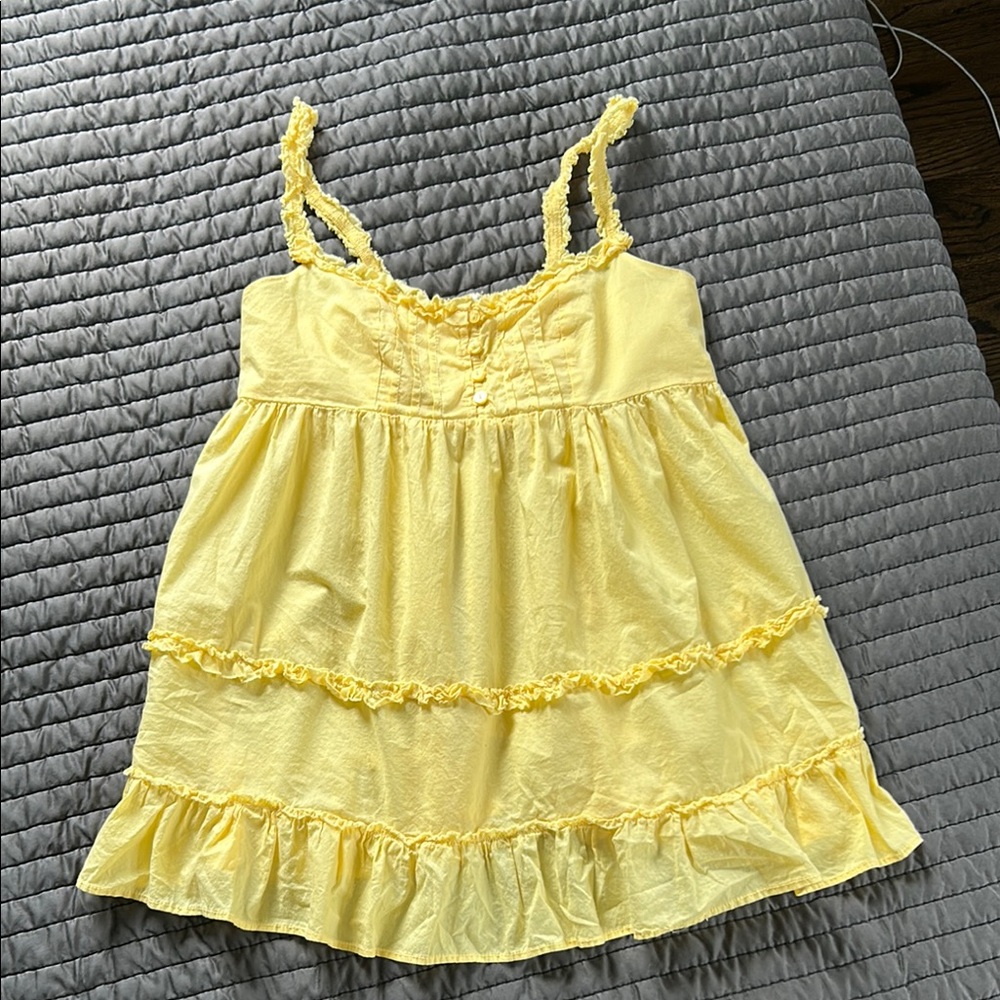 Urban Outfitters Yellow Babydoll Top